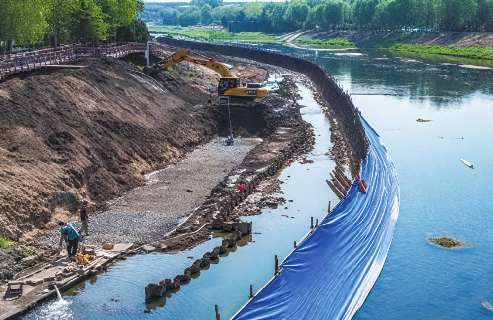 Verzinkter Draht für Wasserschutzprojekte